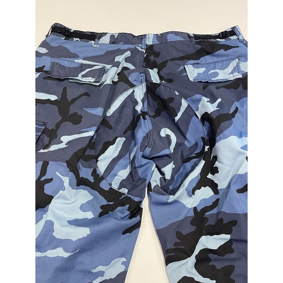 Rothco Blue BDU Pants Camouflage Tactical 6-Pocket Cargo Military Fatigues - Picture 9 of 16